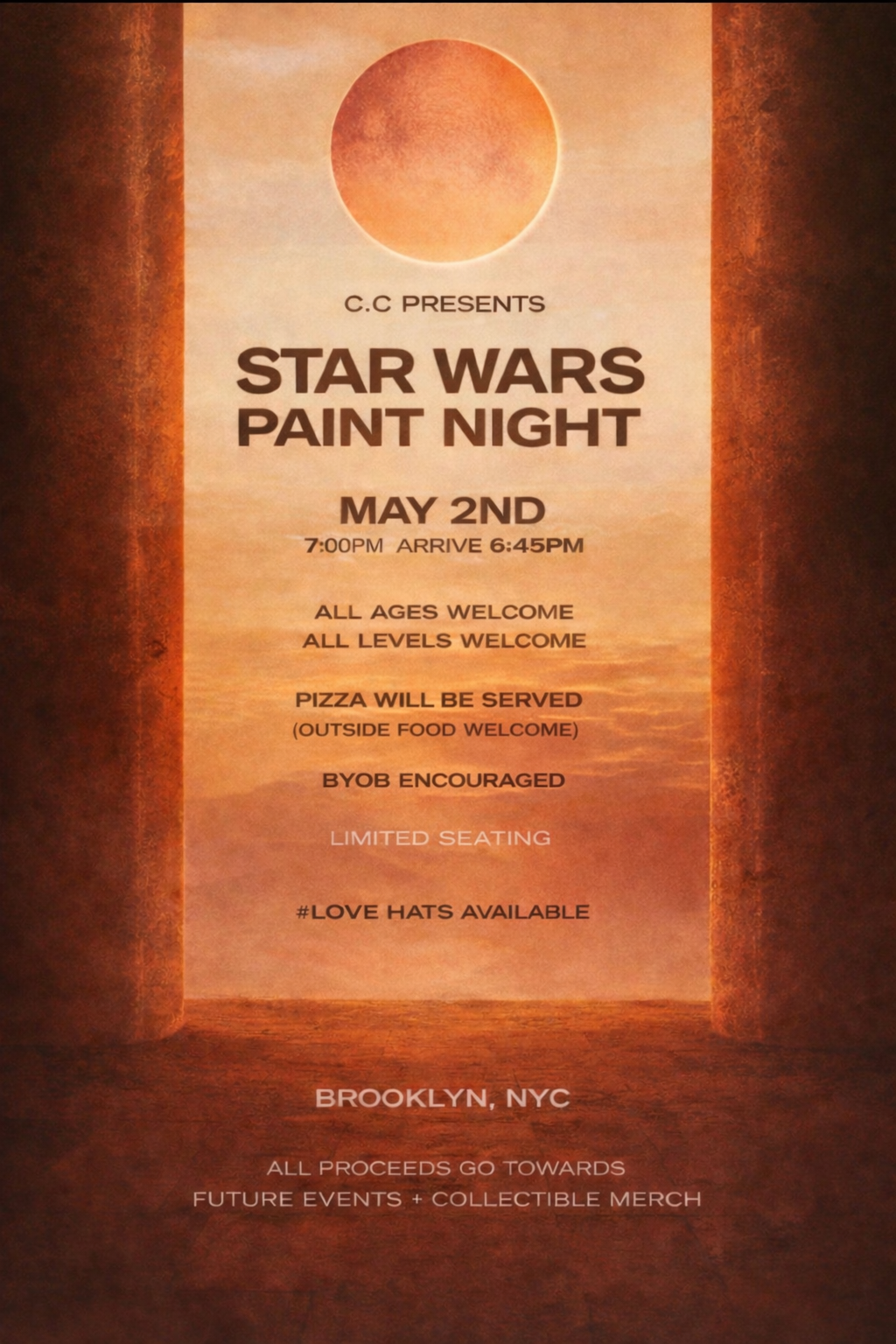 Star Wars Paint Night May 2nd